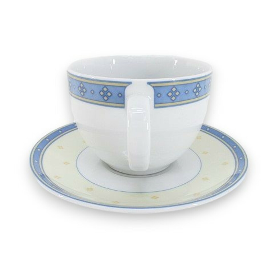 WEDGWOOD(ウェッジウッド)のウェッジウッド カプリ テラッツォ ティーカップ&ソーサー 白 ブランド食器 インテリア/住まい/日用品のキッチン/食器(食器)の商品写真