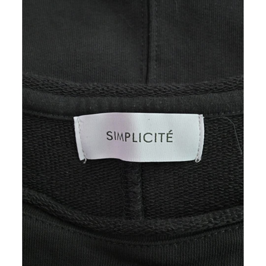 Simplicite(シンプリシテェ)のSimplicite シンプルシテ スウェット F ダークグレー 【古着】【中古】 レディースのトップス(トレーナー/スウェット)の商品写真