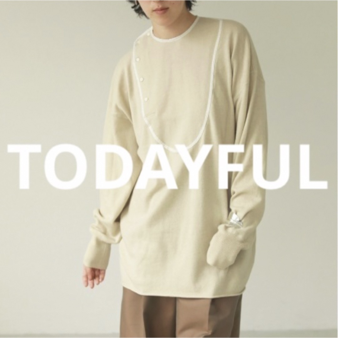 TODAYFUL(トゥデイフル)のTODAYFUL ヴィンテージ風 メリノウールニット 毛100% レディースのトップス(ニット/セーター)の商品写真