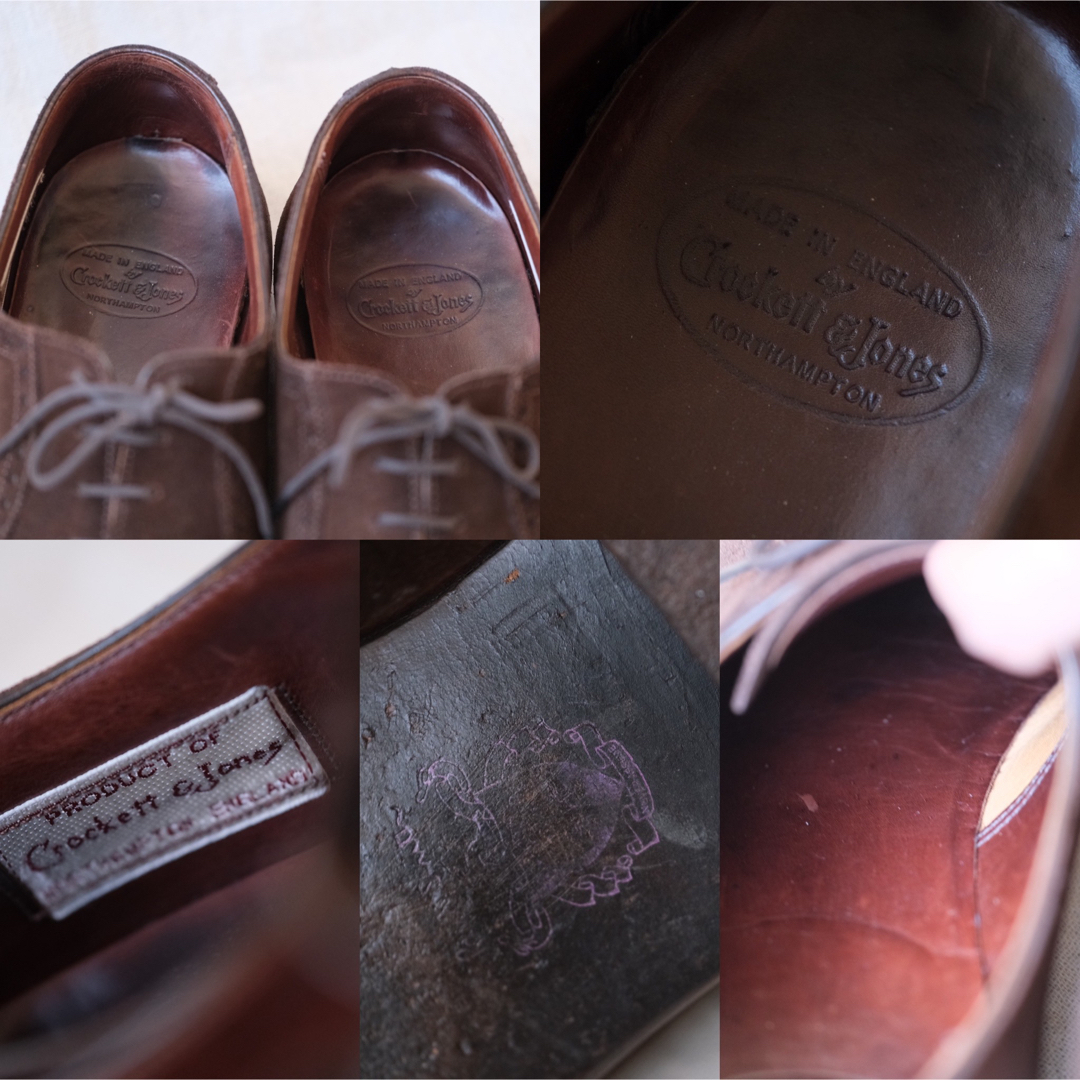 Crockett&Jones(クロケットアンドジョーンズ)のCrockett&Jones ×ポールスミスHGスエードクォーターブローグ85E メンズの靴/シューズ(ドレス/ビジネス)の商品写真