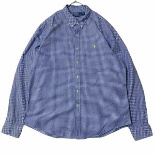 ポロラルフローレン(POLO RALPH LAUREN)のポロラルフローレン ギンガムチェック BD長袖シャツ ポニー刺繍 b27(シャツ)