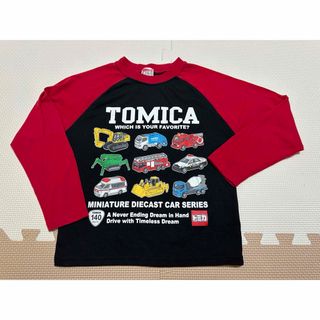 トミカシリーズ - 【トミカ】大人気 男の子 乗り物 大集合　長袖Tシャツ　120cm