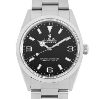 ロレックス(ROLEX)のロレックス エクスプローラーI 14270 ブラック A番 メンズ 中古 腕時計(腕時計(アナログ))