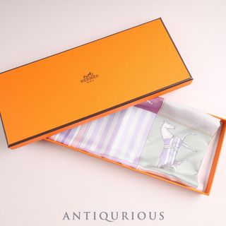 エルメス(Hermes)のHERMES エルメス スカーフ CARRES45 カレ45 COUVERTURES NOUVELLES SILK100% 箱(ハンカチ/ポケットチーフ)