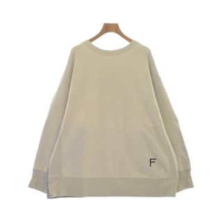 FACETASM ファセッタズム スウェット F ベージュxグレー 【古着】【中古】