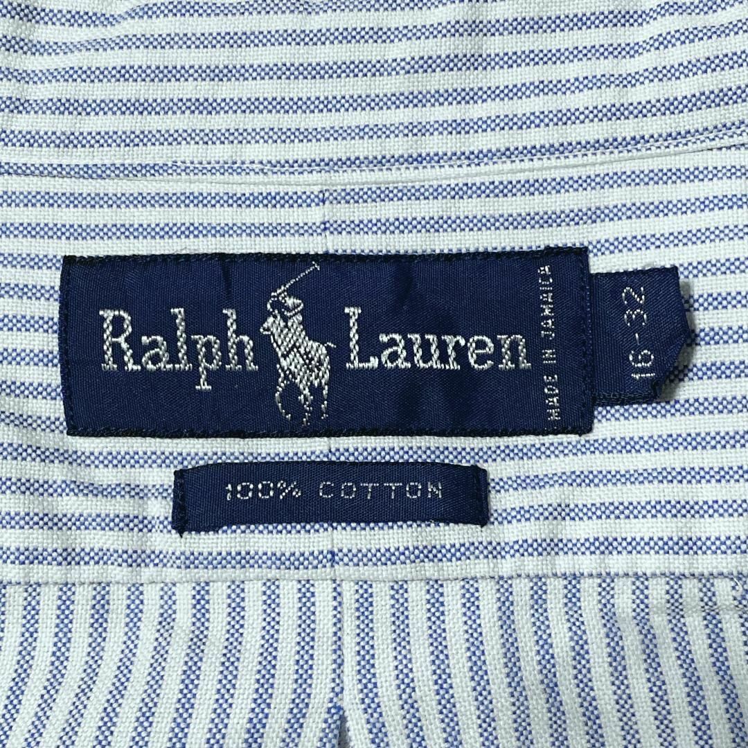 Ralph Lauren(ラルフローレン)のラルフローレン オックスフォード ストライプBD長袖シャツ ポニー刺繍 b28 メンズのトップス(シャツ)の商品写真