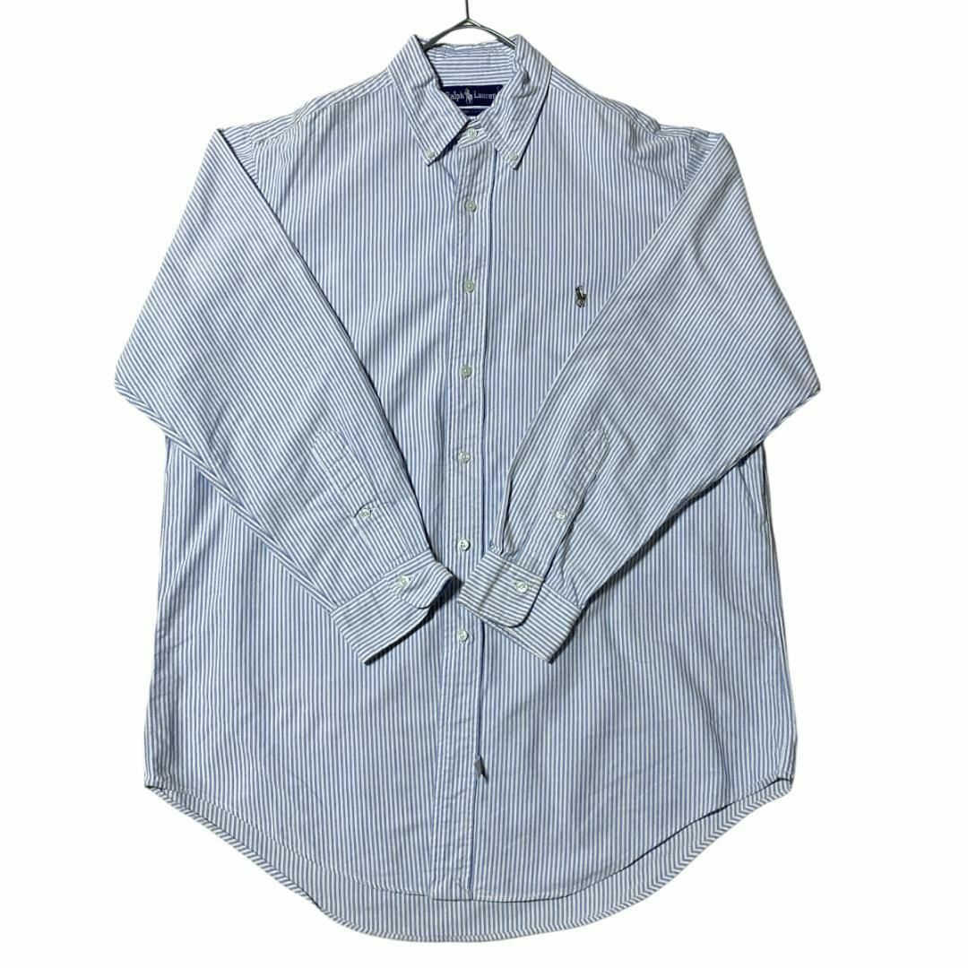 Ralph Lauren(ラルフローレン)のラルフローレン オックスフォード ストライプBD長袖シャツ ポニー刺繍 b28 メンズのトップス(シャツ)の商品写真