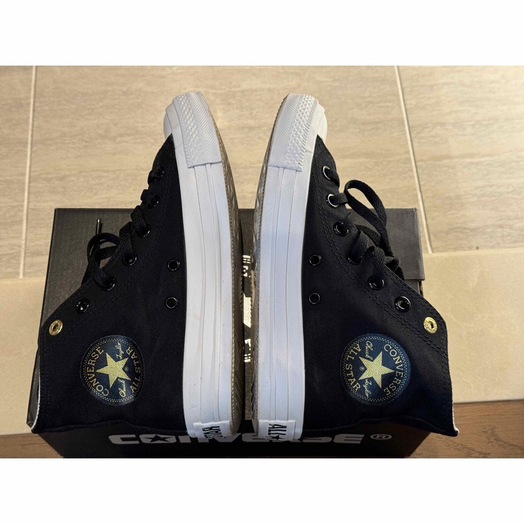 CONVERSE(コンバース)の⭐️極美品⭐️コンバースオールスター　スニーカー　ブラック　24cm レディースの靴/シューズ(スニーカー)の商品写真