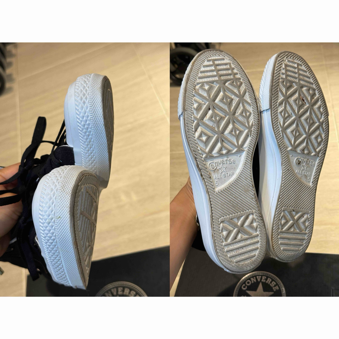 CONVERSE(コンバース)の⭐️極美品⭐️コンバースオールスター　スニーカー　ブラック　24cm レディースの靴/シューズ(スニーカー)の商品写真