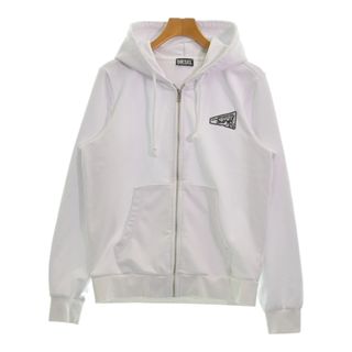 ディーゼル(DIESEL)のDIESEL ディーゼル パーカー M 白 【古着】【中古】(パーカー)