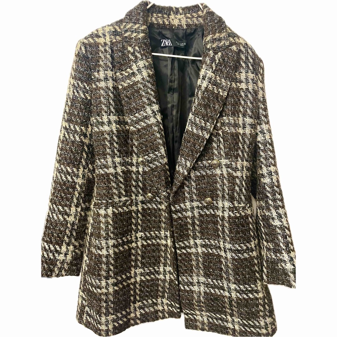ZARA - ZARA 2022 ツイードジャケット ツイード ブレザー ZARA - ZARA 2022 ツイードジャケット ツイード ブレザー