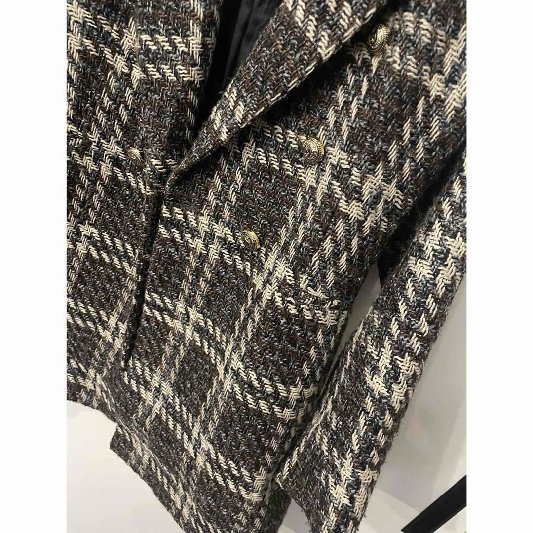 ZARA - ZARA 2022 ツイードジャケット ツイード ブレザー ZARA - ZARA 2022 ツイードジャケット ツイード ブレザー