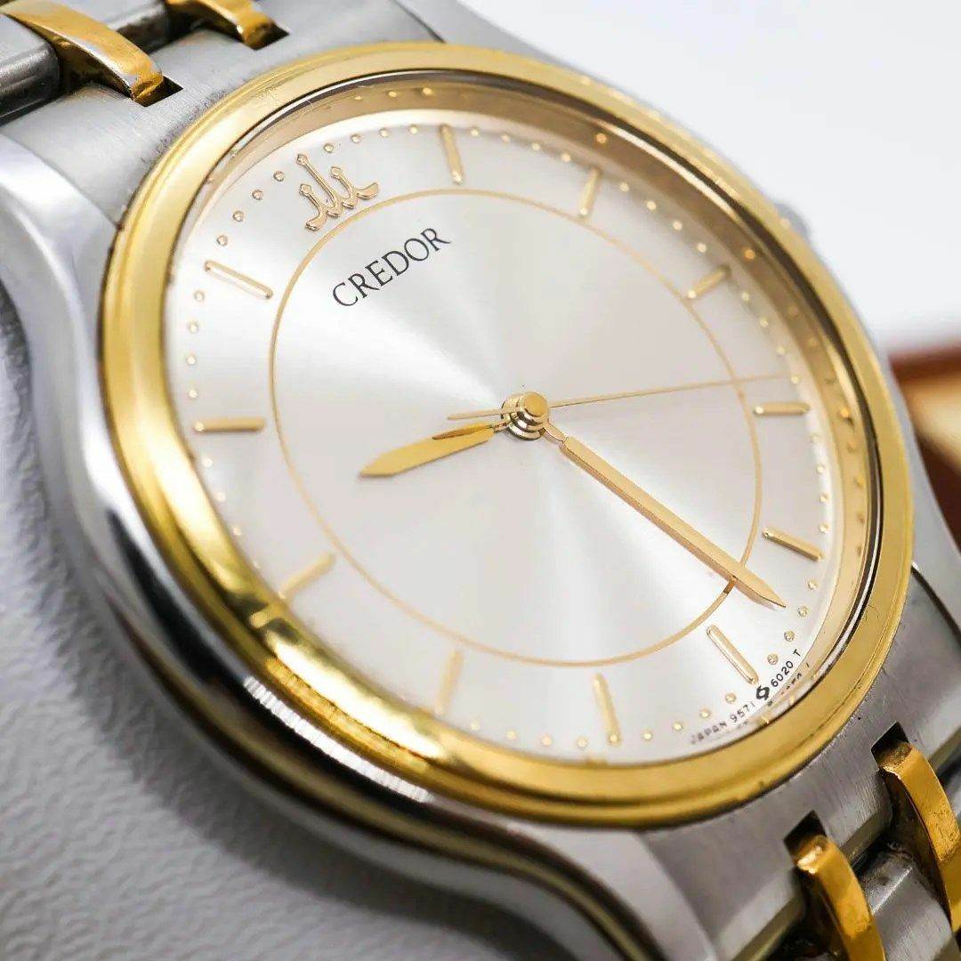 SEIKO(セイコー)の◆希少 稼働 SEIKO CREDOR 腕時計 18金ベゼル メンズ 新品電池o メンズの時計(腕時計(アナログ))の商品写真