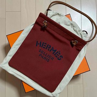 エルメス(Hermes)のHERMES エルメス ALINEアリーヌ キャンバス ステンシルロゴ U刻印 (ショルダーバッグ)