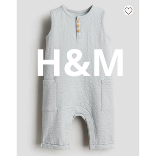 エイチアンドエム(H&M)の新品】　H&M ベビー服 キッズ サロペット　ロンパース 90(その他)