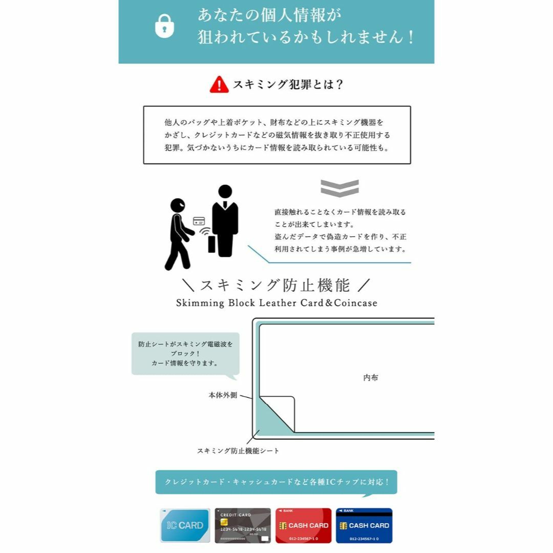 色:BabyPurpleＡｅｍｉｃｉｏｎ カードケース クレジットカードケー メンズのバッグ(その他)の商品写真