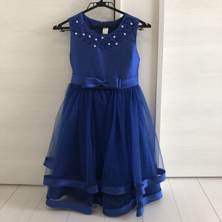 キッズドレス　ロイヤルブルー　150(ドレス/フォーマル)