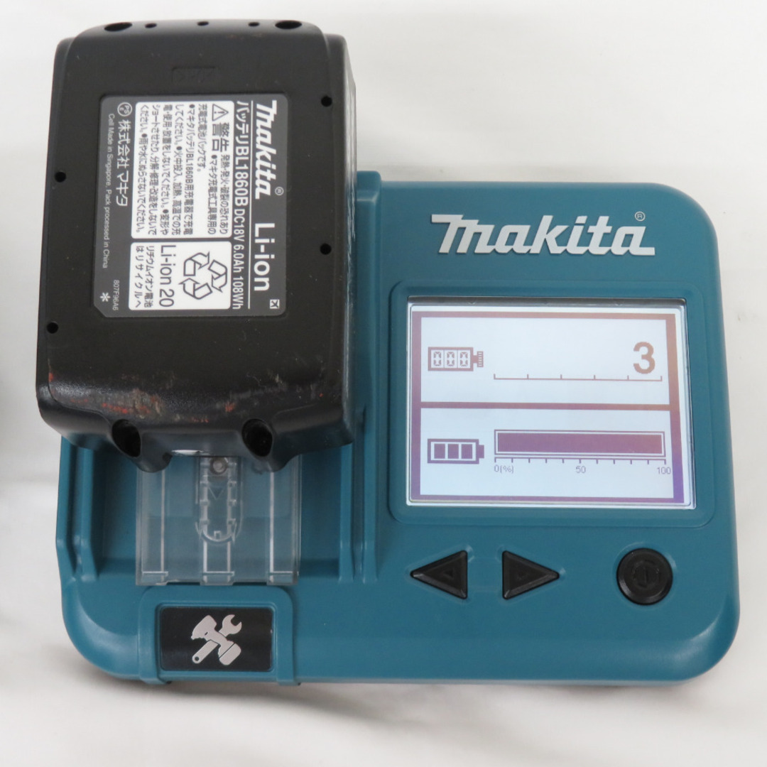 Makita(マキタ)のmakita マキタ 18V 6.0Ah 充電式レシプロソー ワンハンドタイプ ケース・充電器・バッテリ2個セット JR188DRGX 中古 自動車/バイクのバイク(工具)の商品写真