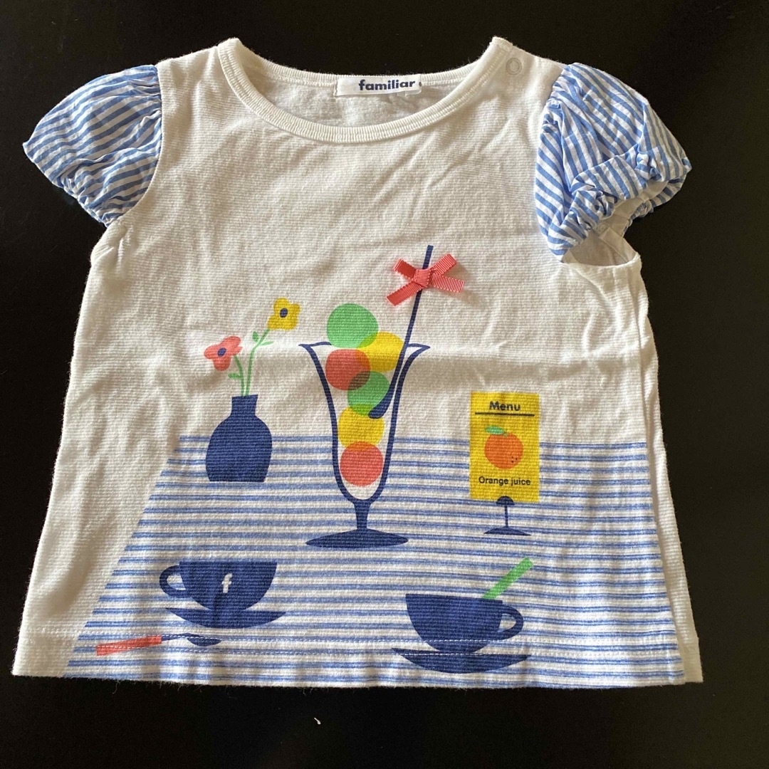 familiar(ファミリア)のファミリアTシャツ2枚セット キッズ/ベビー/マタニティのベビー服(~85cm)(Ｔシャツ)の商品写真