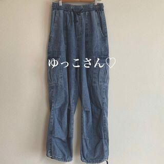 ゆっこさん♡カーゴデニムブルー(ワークパンツ/カーゴパンツ)