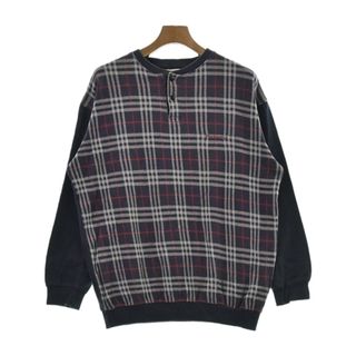 BURBERRY バーバリー スウェット M 紺系(チェック) 【古着】【中古】