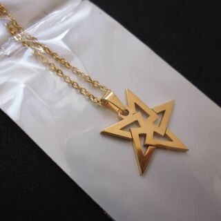 ゴールドカラー 星 スター ネックレス　0220(ネックレス)