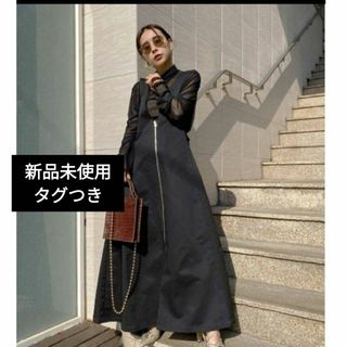 アメリヴィンテージ(Ameri VINTAGE)のAMERI × universaloverall JUMPER SKIRT(ロングワンピース/マキシワンピース)