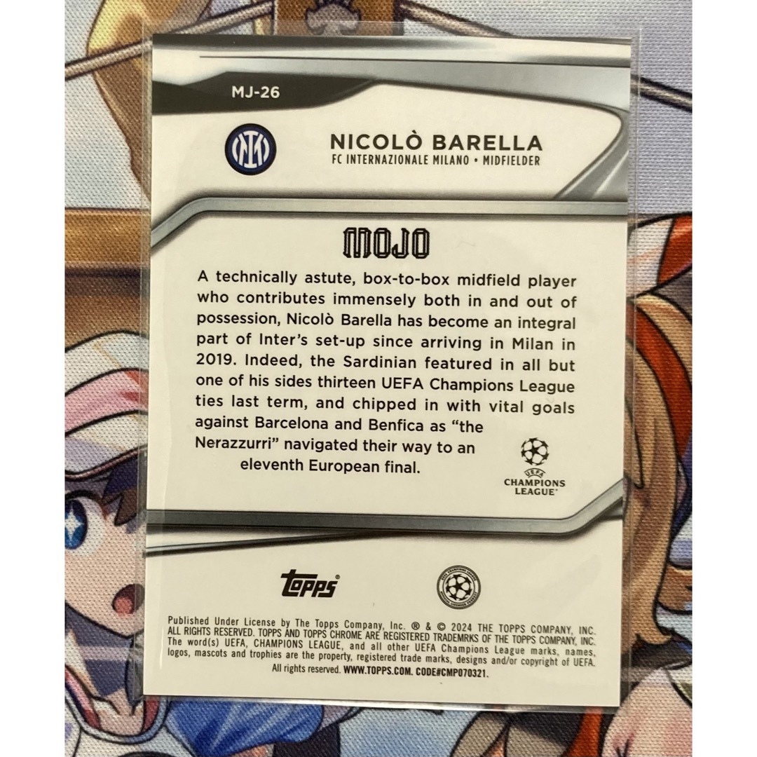 topps MOJO Barella エンタメ/ホビーのトレーディングカード(シングルカード)の商品写真