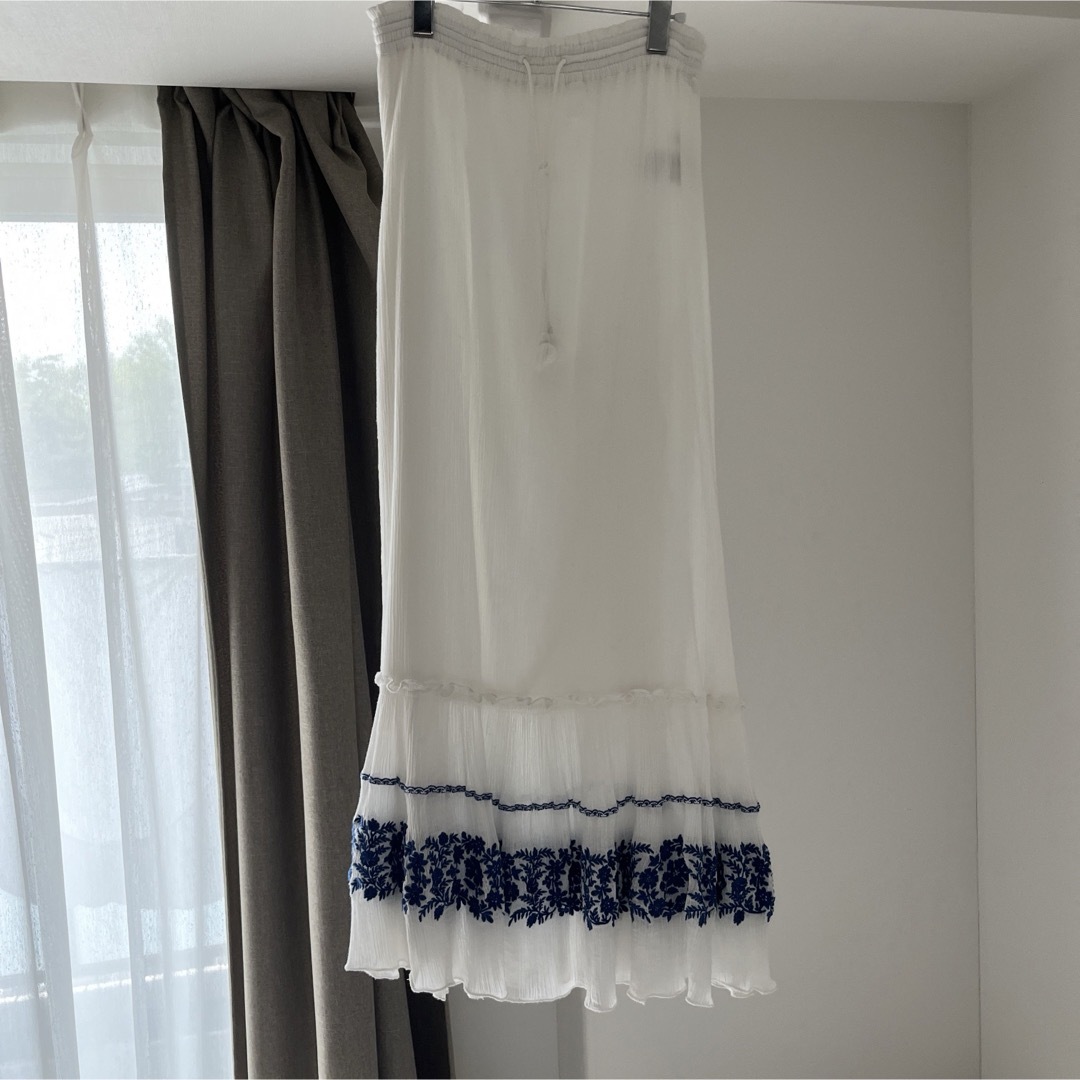 SOULEIADO（TOMORROWLAND）(ソレイアード)のSOULEIADO EMBROIDERY コットンマーメイドスカート レディースのスカート(ロングスカート)の商品写真