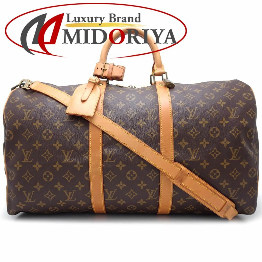 LOUIS VUITTON(ルイヴィトン)のLOUIS VUITTON ルイヴィトン モノグラム キーポル・バンドリエール50 M41416 ボストンバッグ ブラウン/351143【中古】 メンズのバッグ(ボストンバッグ)の商品写真