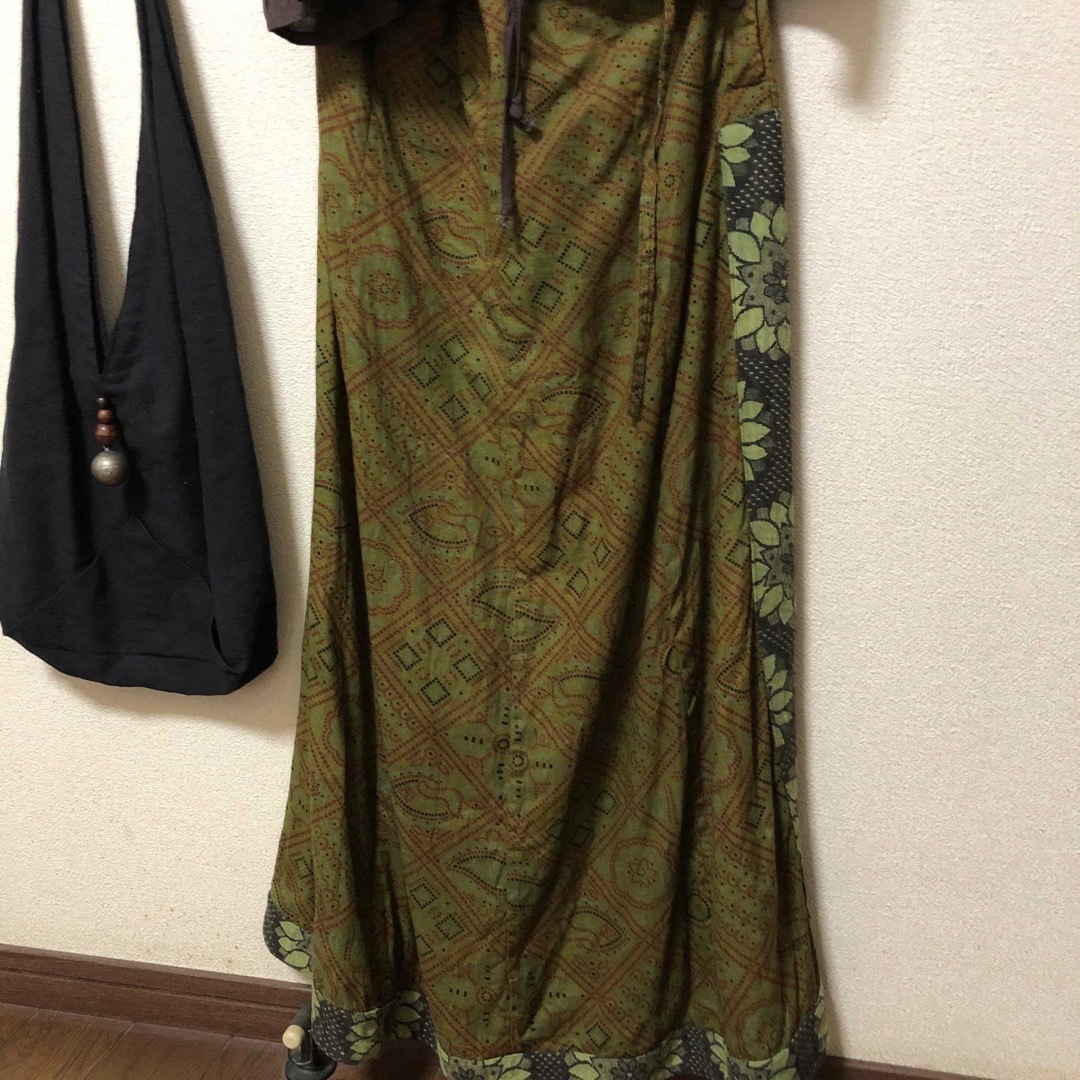 エスニックスカート レディースのスカート(ロングスカート)の商品写真