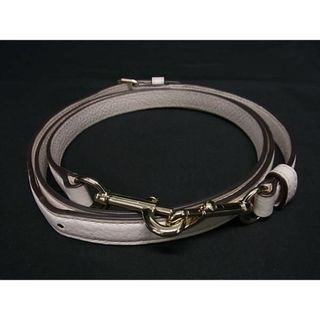 ■極美品■ COACH コーチ レザー バッグ用 ショルダーストラップ 肩掛け 斜め掛け レディース アイボリー系 CD0494