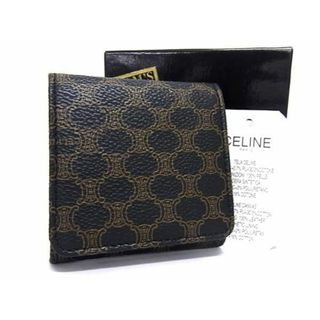 セリーヌ(celine)の■新品同様■ CELINE セリーヌ マカダム柄 PVC コインケース コインパース 小銭入れ メンズ レディース ブラウン系 BG7452(財布)