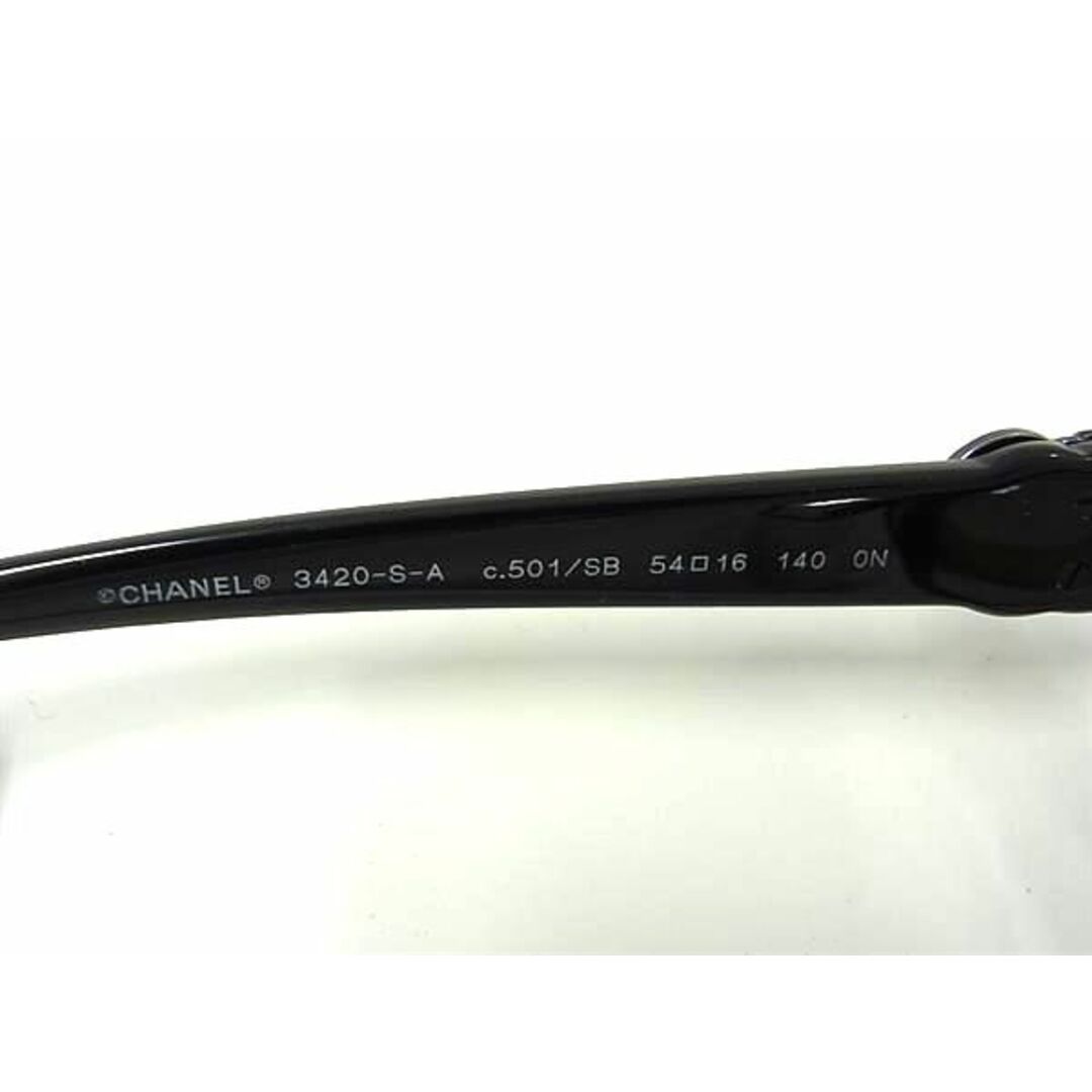 CHANEL(シャネル)の■新品同様■ CHANEL シャネル 3420-S-A e.501/SB ココマーク ラインストーン メガネ 眼鏡 レディース ブラック系 AU1211 レディースのアクセサリー(その他)の商品写真