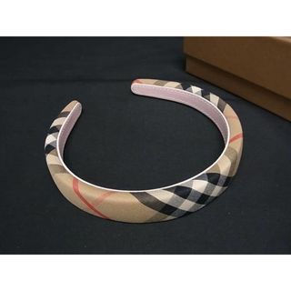 BURBERRY - ■新品■未使用■ BURBERRY バーバリー ノバチェック キャンバス カチューシャ ヘアアクセサリー レディース ブラウン系 AV8896