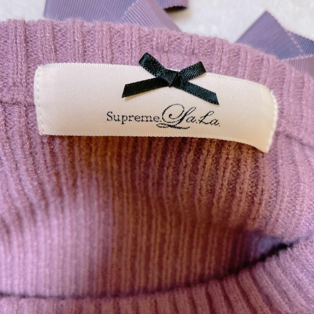 supremeLaLa シュープリームララ　ニット　女っぽ　おしゃれ　可愛い　M レディースのトップス(ニット/セーター)の商品写真