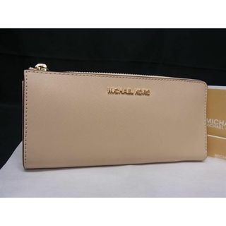 マイケルコース(Michael Kors)の■新品■未使用■ MICHAEL KORS マイケルコース レザー L字ファスナー 長財布 ウォレット ベージュ系 AV8852(その他)