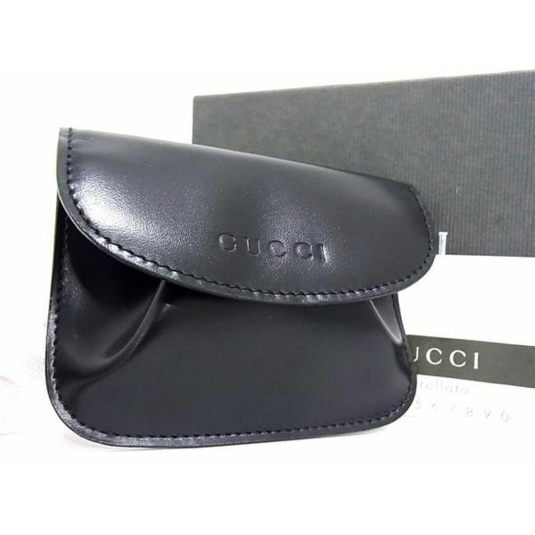 Gucci(グッチ)の■新品同様■ GUCCI グッチ 030 2091 1364 レザー コインケース コインパース 小銭入れ メンズ レディース ブラック系 CC2022 メンズのファッション小物(その他)の商品写真