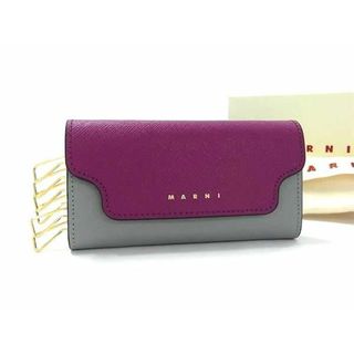 マルニ(Marni)の■新品■未使用■ MARNI マルニ レザー 6連 キーケース 鍵入れ レディース パープル系×グレー系 AV9116(その他)