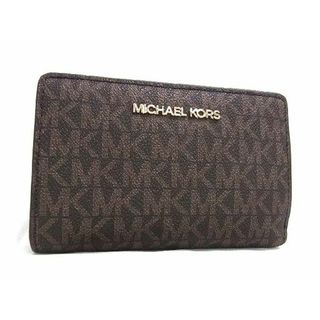 マイケルコース(Michael Kors)の■新品■未使用■ MICHAEL KORS マイケルコース MK柄 PVC 二つ折り 財布 ウォレット 小銭入れ 札入れ レディース ブラウン系 AW5298(その他)