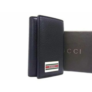 グッチ(Gucci)の■新品■未使用■ GUCCI グッチ 154493 シェリーライン レザー 6連 キーケース 鍵入れ メンズ レディース ブラック系 AW1875(その他)