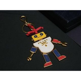 プラダ(PRADA)の■新品同様■ PRADA プラダ 1TL136 サフィアーノレザー ロボット キーホルダー キーリング チャーム マルチカラー AW1894(その他)