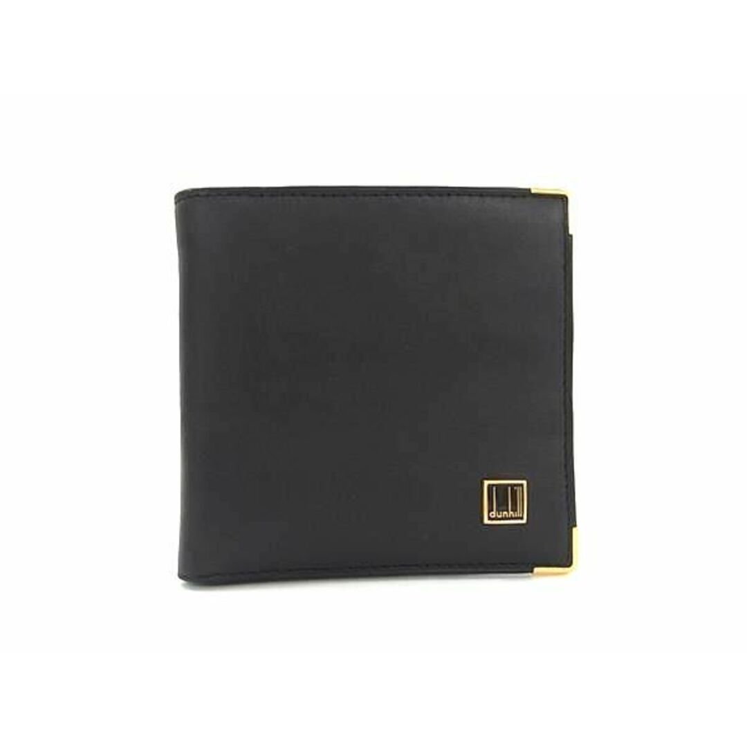 Dunhill(ダンヒル)の■新品同様■ dunhill ダンヒル レザー 二つ折り 財布 ウォレット 札入れ 小銭入れ メンズ ブラック系 AW1885 メンズのファッション小物(長財布)の商品写真