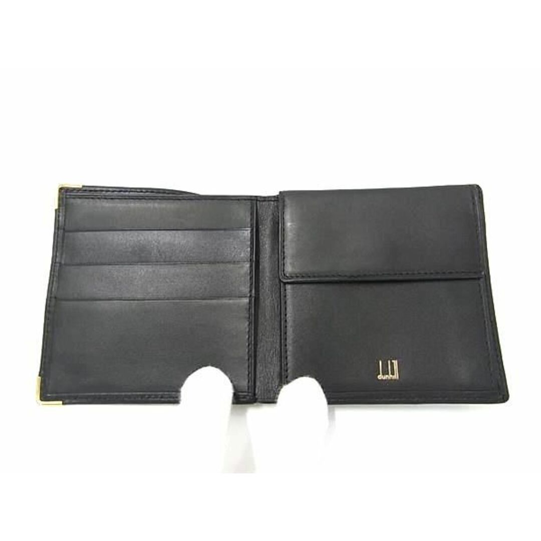 Dunhill(ダンヒル)の■新品同様■ dunhill ダンヒル レザー 二つ折り 財布 ウォレット 札入れ 小銭入れ メンズ ブラック系 AW1885 メンズのファッション小物(長財布)の商品写真