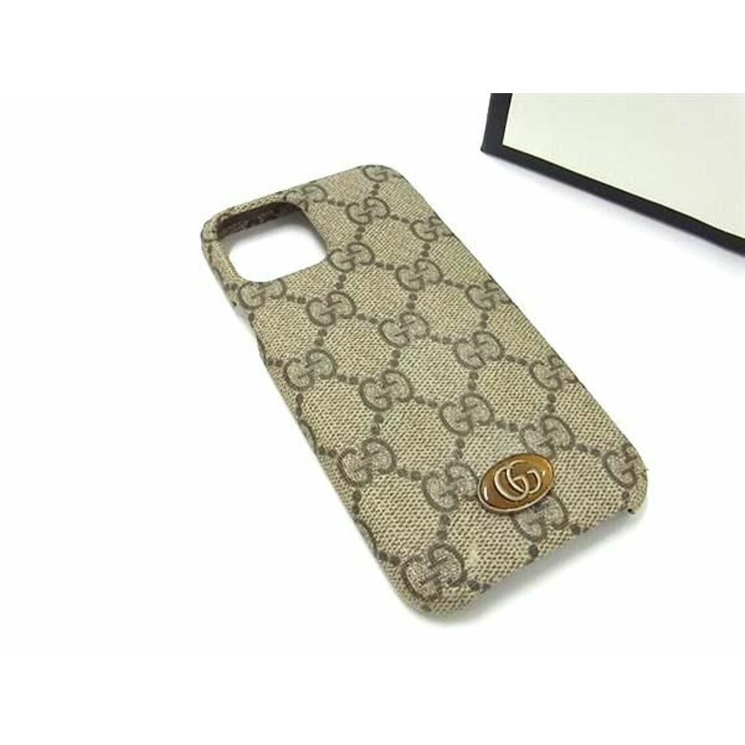 Gucci(グッチ)のGUCCI グッチ 623093 GGマーモント GG柄 PVC iPhone11Pro 対応 アイフォンケース スマホケース メンズ レディース ブラウン系 AS7424 メンズのファッション小物(その他)の商品写真