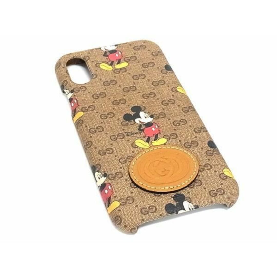 Gucci(グッチ)の■極美品■ GUCCI グッチ 602551 ディズニーコラボ ミッキー マイクロGG PVC iPhoneX/XS 対応 スマホケース ブラウン系 FA1233 メンズのファッション小物(その他)の商品写真