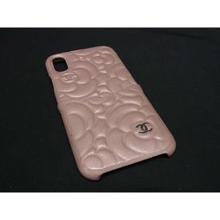 シャネル(CHANEL)のCHANEL シャネル ココマーク カメリア レザー iPhoneX/XS 対応 アイフォンケース スマホケース ピンク系 FA0548(その他)