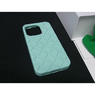 ボッテガヴェネタ(Bottega Veneta)の■極美品■ BOTTEGA VENETA ボッテガヴェネタ ラバー iPhone14 Pro対応 アイフォンケース スマホケース ライトブルー系 AV5415(その他)