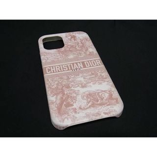 ディオール(Dior)の■美品■ ChristianDior ディオール トワルドゥジョイ レザー iPhone12/12Pro対応 アイフォンケース スマホケース ピンク系 AS7397(その他)