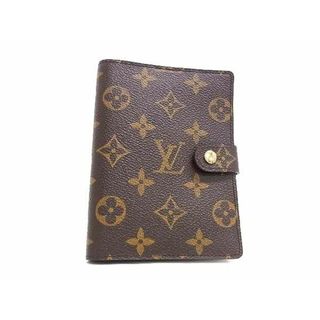 ルイヴィトン(LOUIS VUITTON)の■新品同様■ LOUIS VUITTON ルイヴィトン R20105 モノグラム アジェンダMM 6穴式 手帳カバー スケジュール帳 ブラウン系 AW1853(その他)